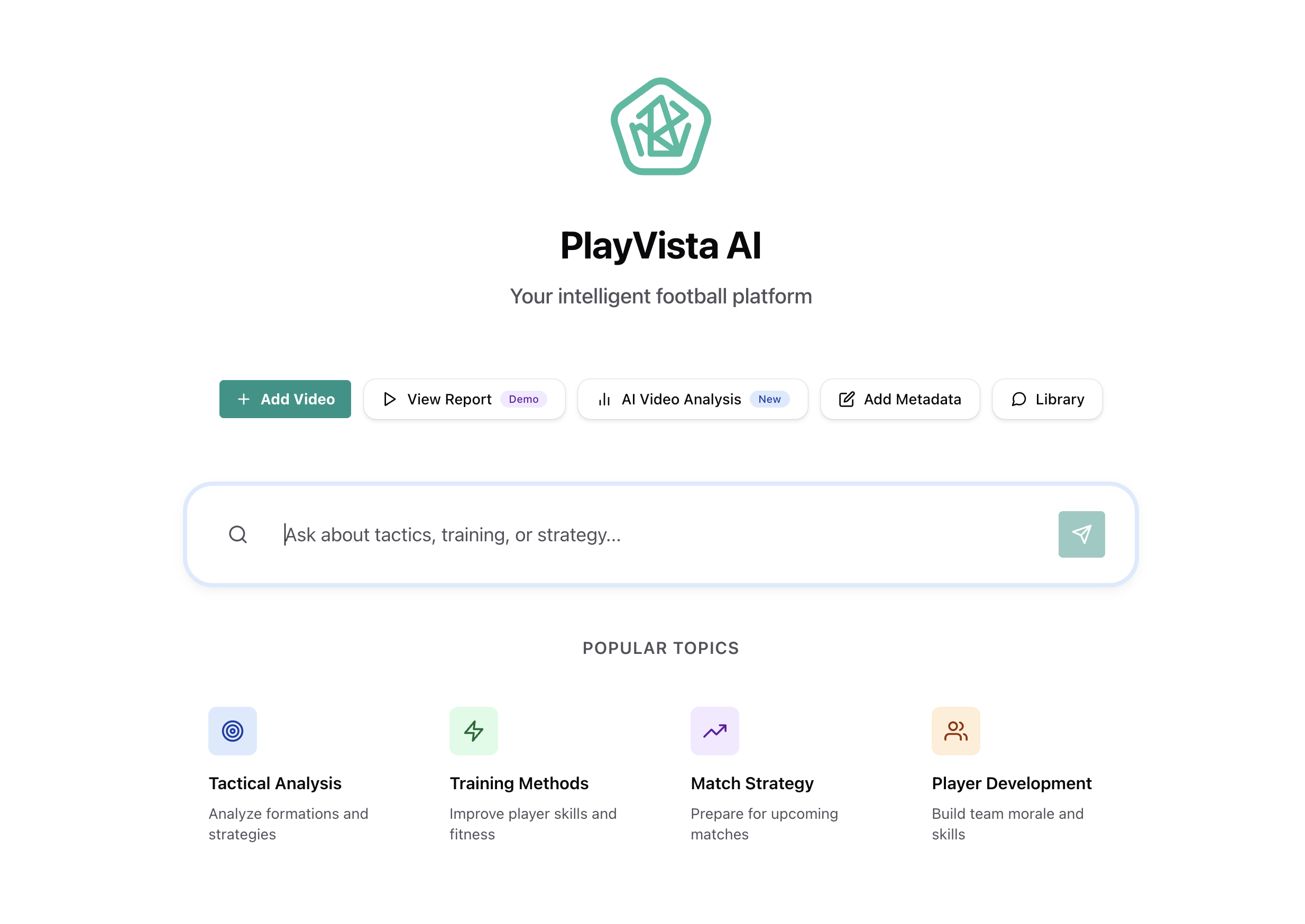 PlayVista home page with user friendly interface